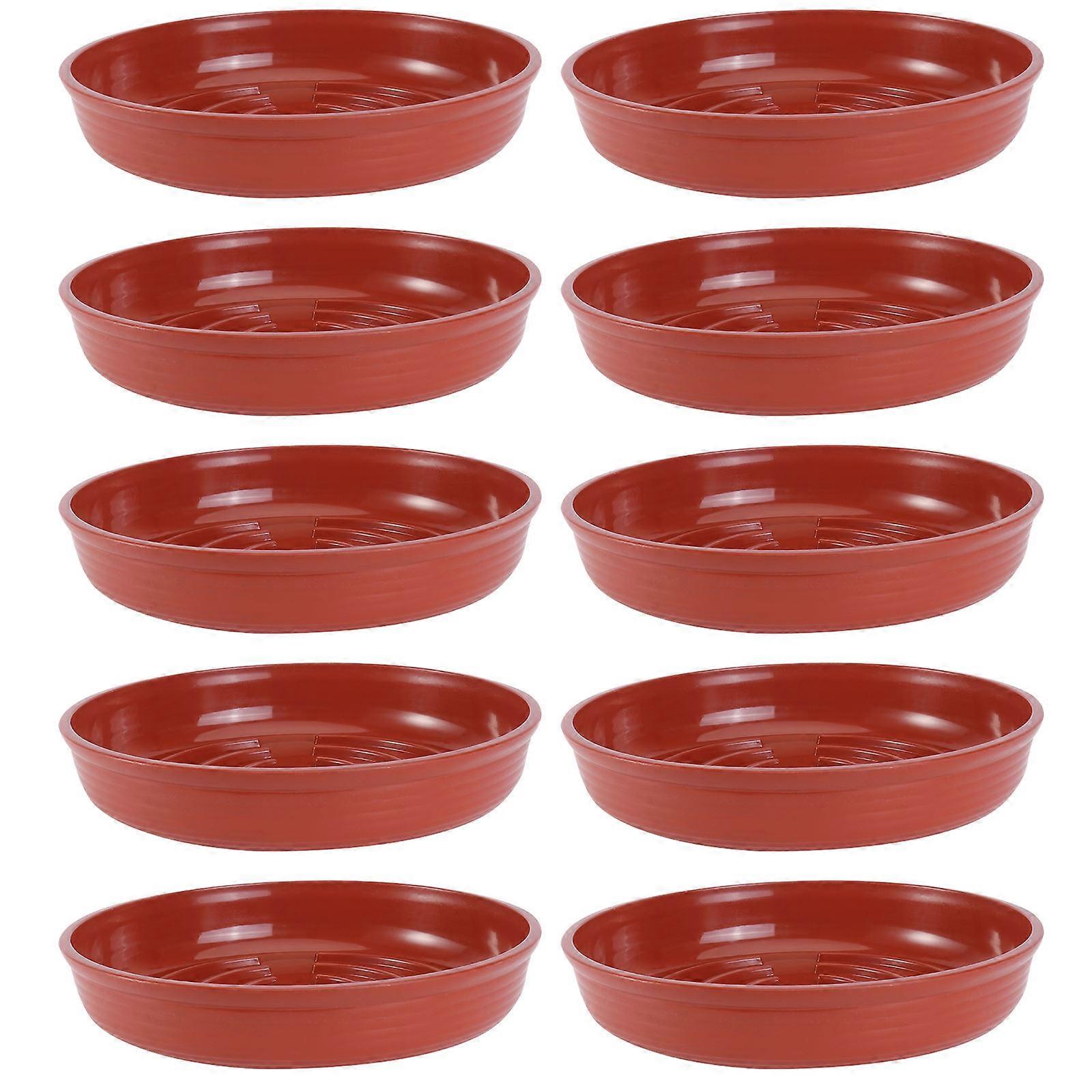 Here's a refined and professional product description based on your input:
**10pcs Thick Plastic Flowerpot Tray – Round Water Tray for Plants |