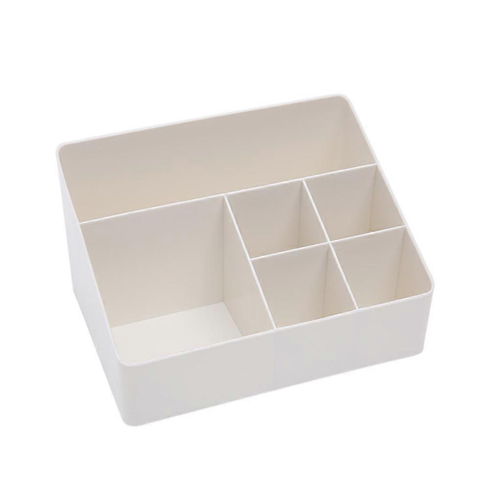 Countertop Storage For Makeup Multifunctional Saving Space Desktop Comestics Toiletry Organizer White 22 x 16 x 12.5 cm Cosmetic Organization 1Pack