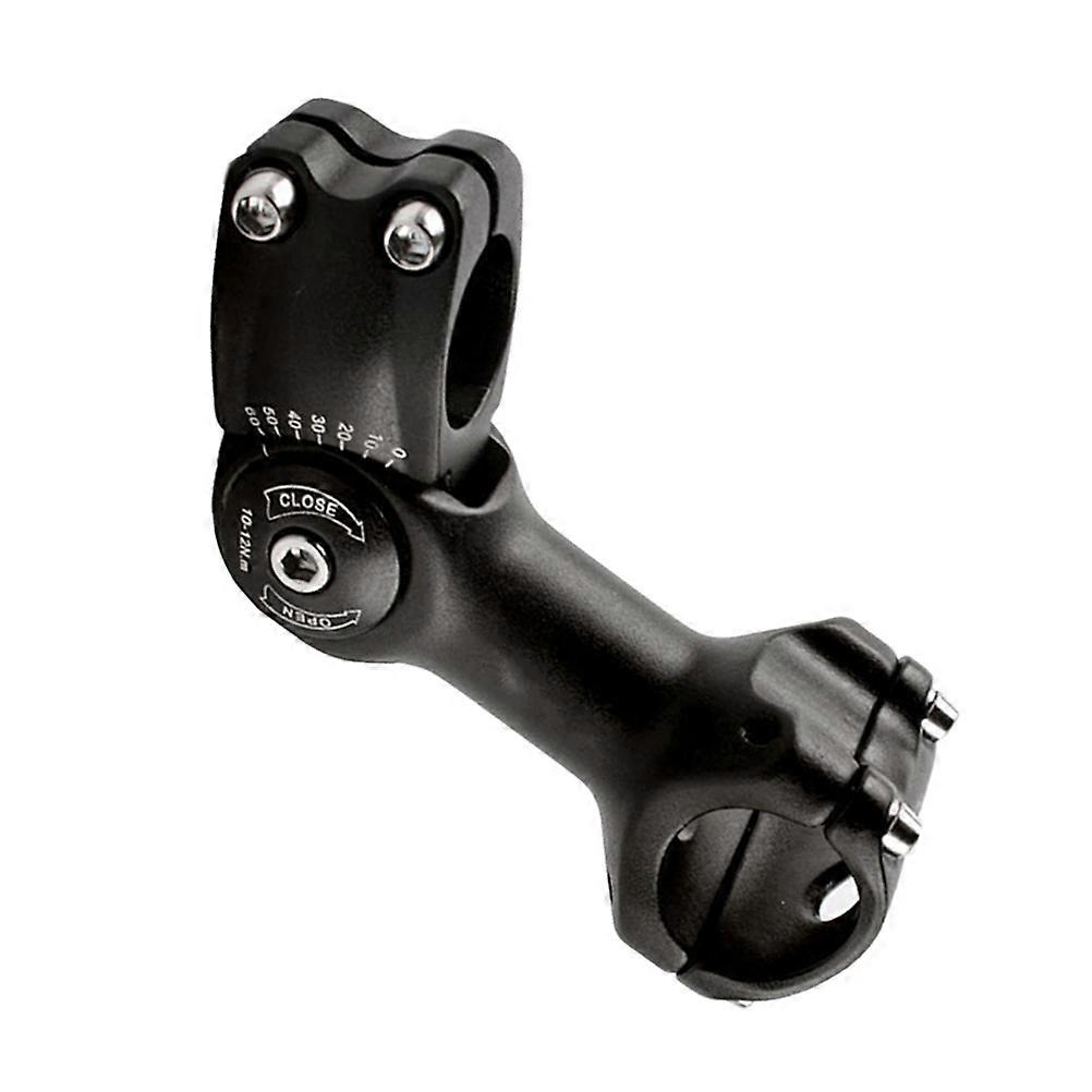 Aluminum Alloy Adjustable Angle Bike Handlebar Stem Extension Riser Cycling Parts 31.8 x 110 Black