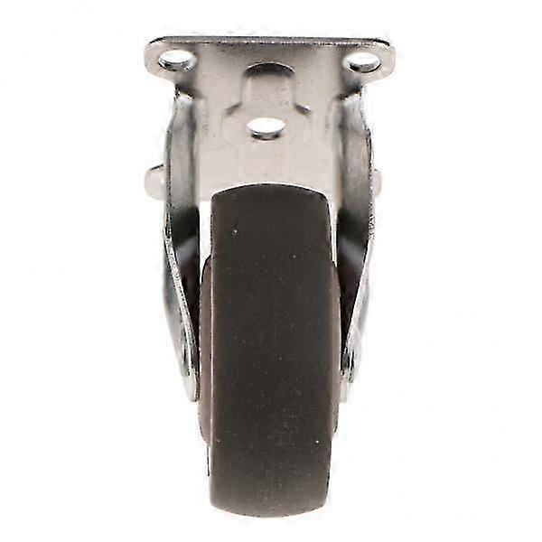 2x 25/32/38/50mm TPR Rubber Castor Wheels Fixed Plate