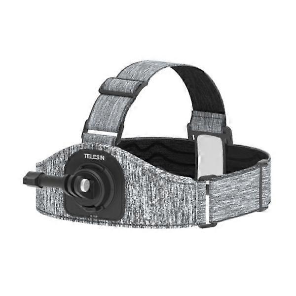 TELESIN Head Strap Double Mount Non-Slip Multi-Angle Adjustment for Action Camera Accessories