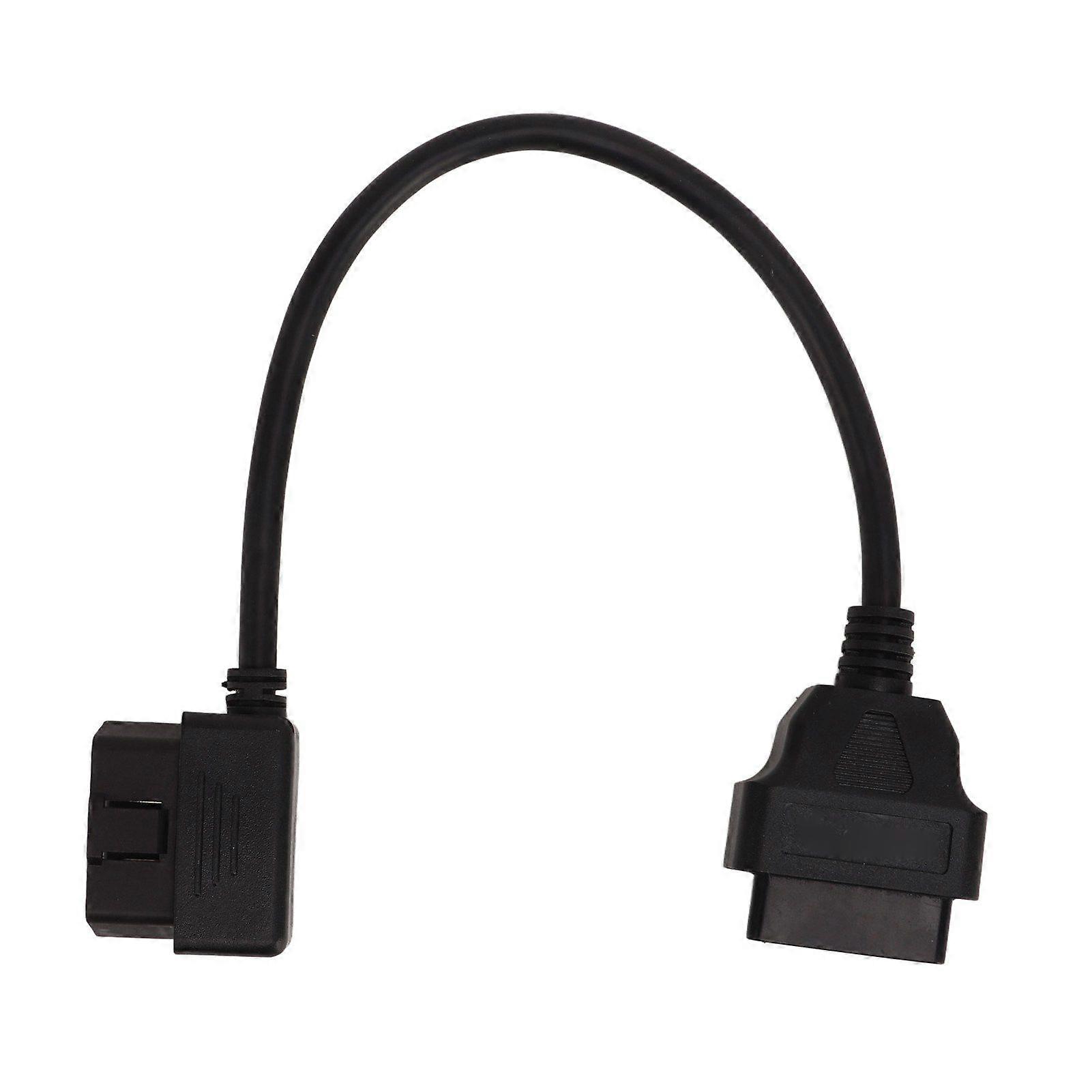 Cable adaptador OBD2 de 16 pines macho a hembra para coche