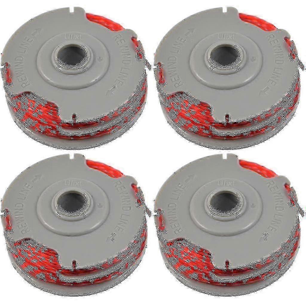 4 X Trimmer Strimmer Spool Amp; Line Double Autofeed Compatible Flymo Fly021-Good SZRH A-YH