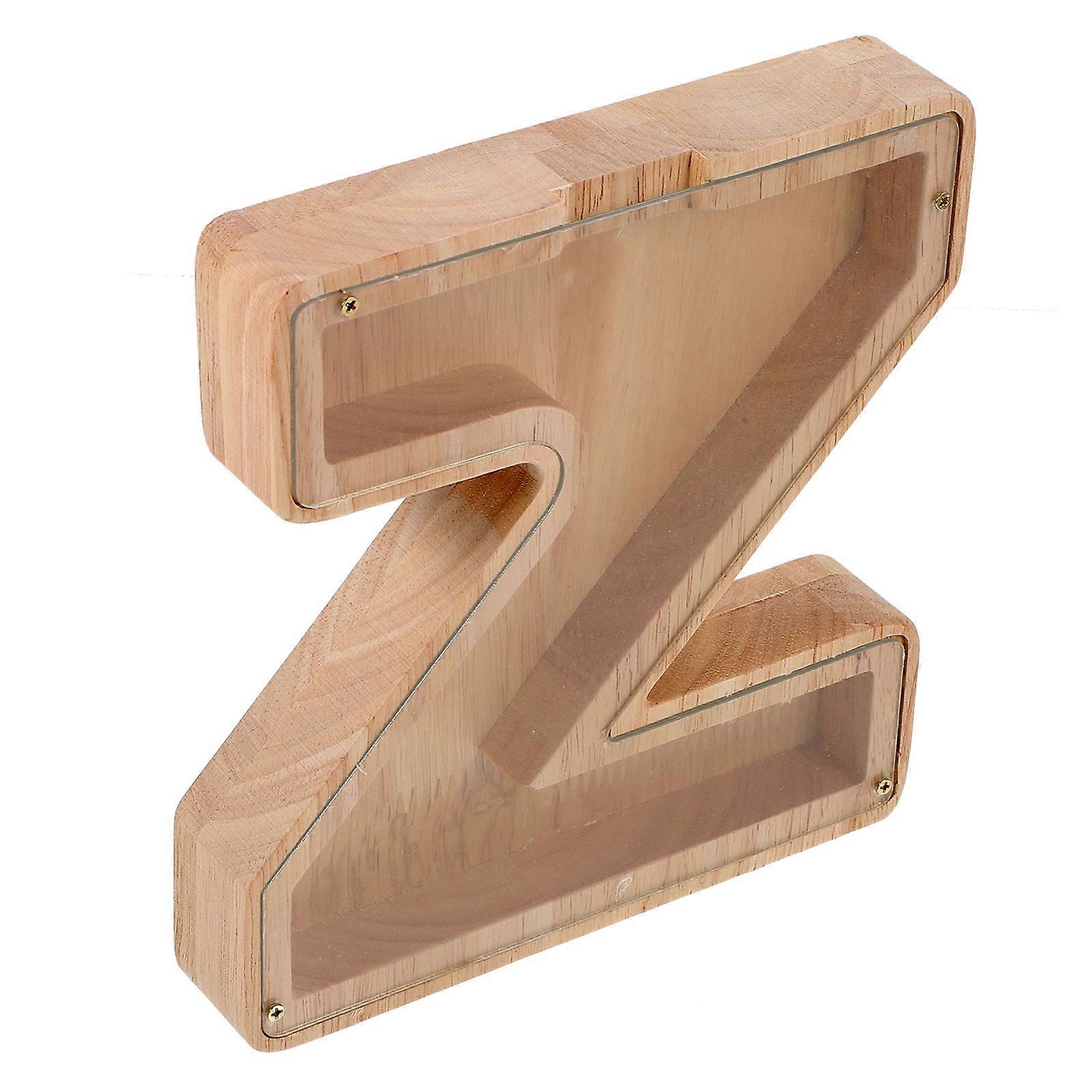 Piggy Bank Alternative, Functional Wooden Money Box with Large Capacity and Artistic Style