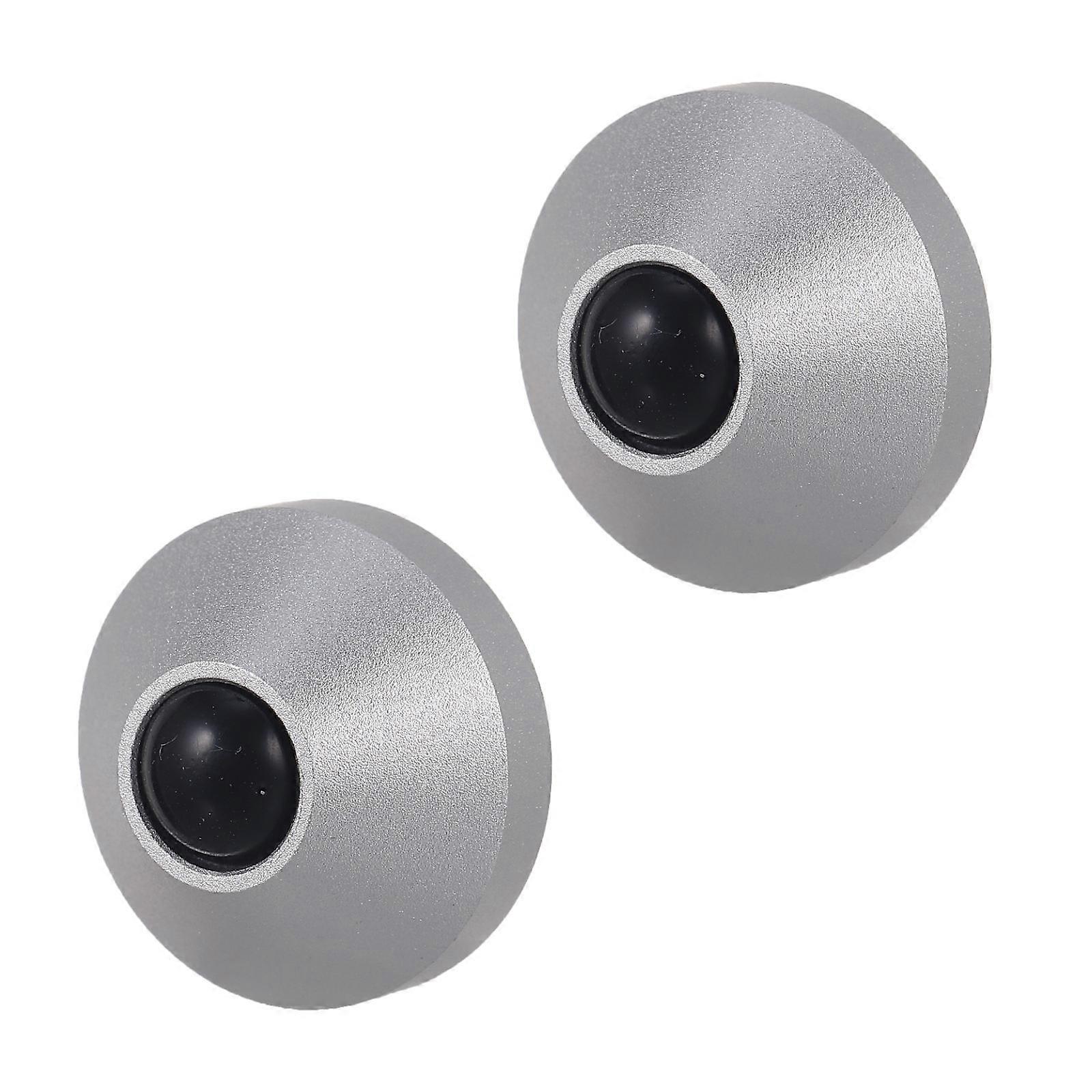 Mechanical Keyboard Feet Riser Holder For Efficient Typing Needs With Durable Silver Aluminum Design 2Pack