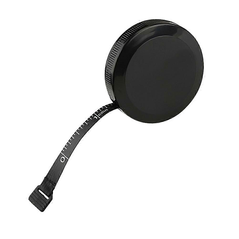 Durable ABS PVC Tape Measure 1.5m Flexible Mini Measuring Ruler for Home Use Black