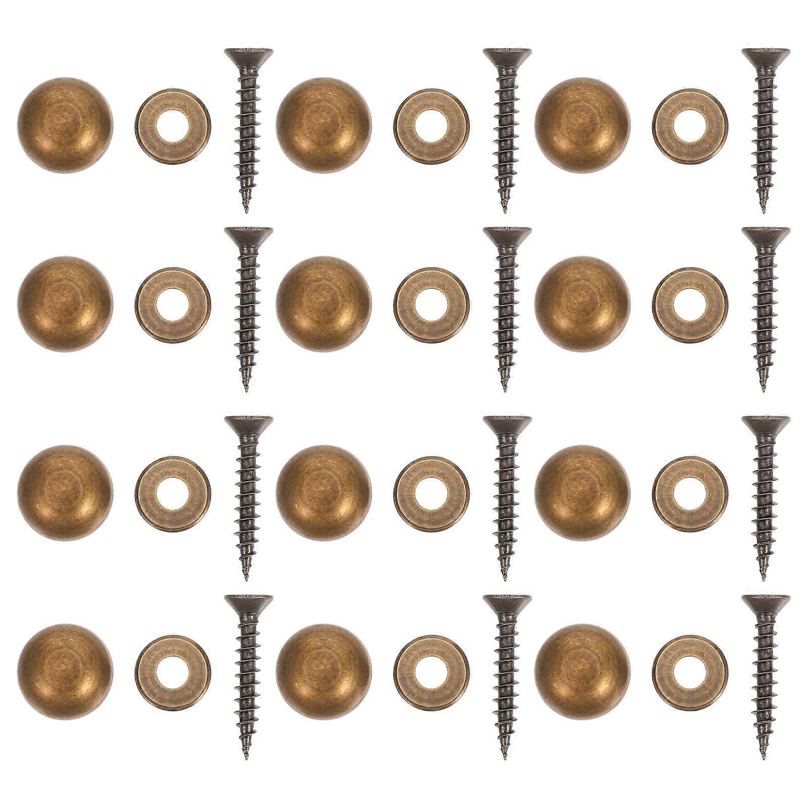 Golden Copper Screw Nail for Home Use with Delicate Details and High Reliability 16pcs