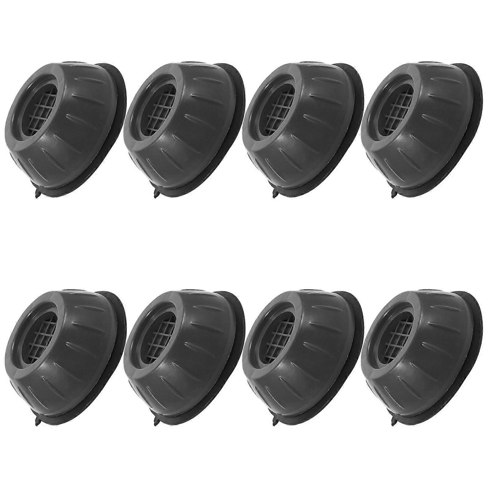 Nonslip Washing Machine Anti-wear Top Pads 8 PCS Grey Cushion for Preventing Noise and Floor Damage