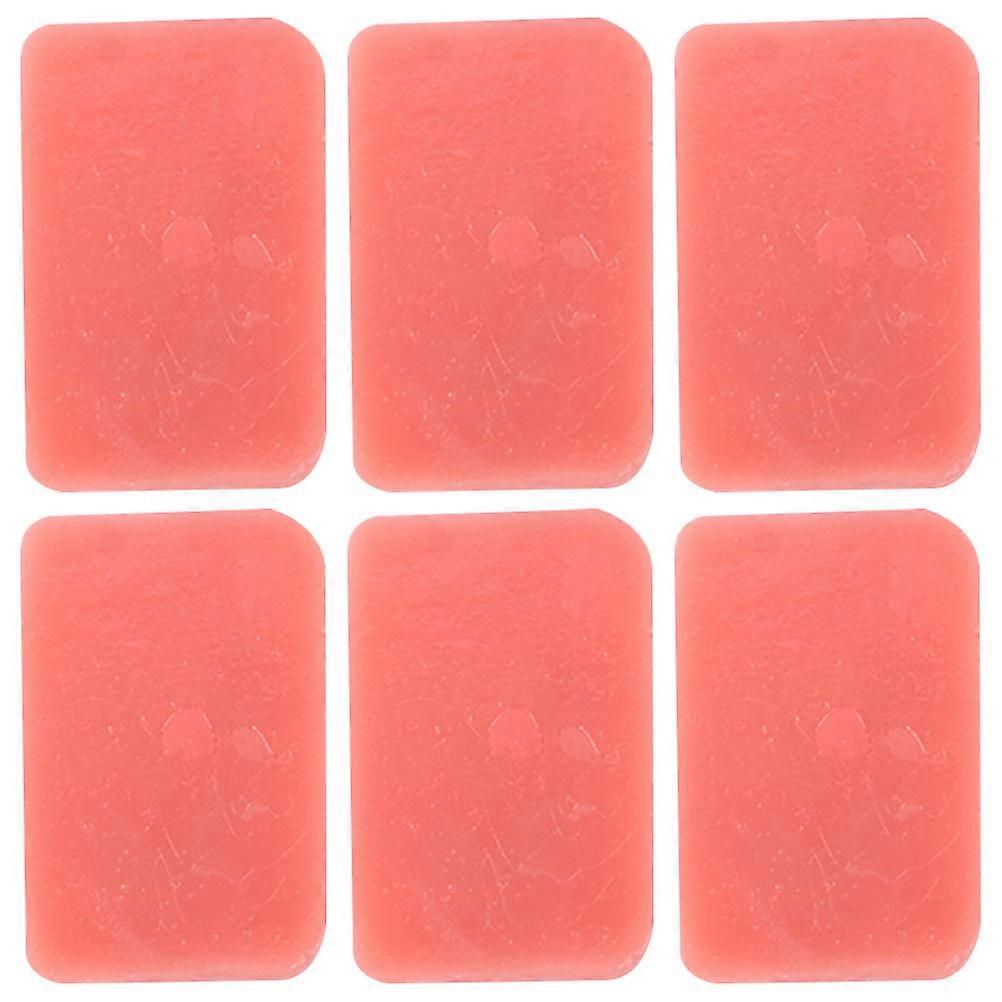 6pcs Fake Luncheon Meat Slices Lifelike Food Model Decorative Prop for Kitchen Party Display