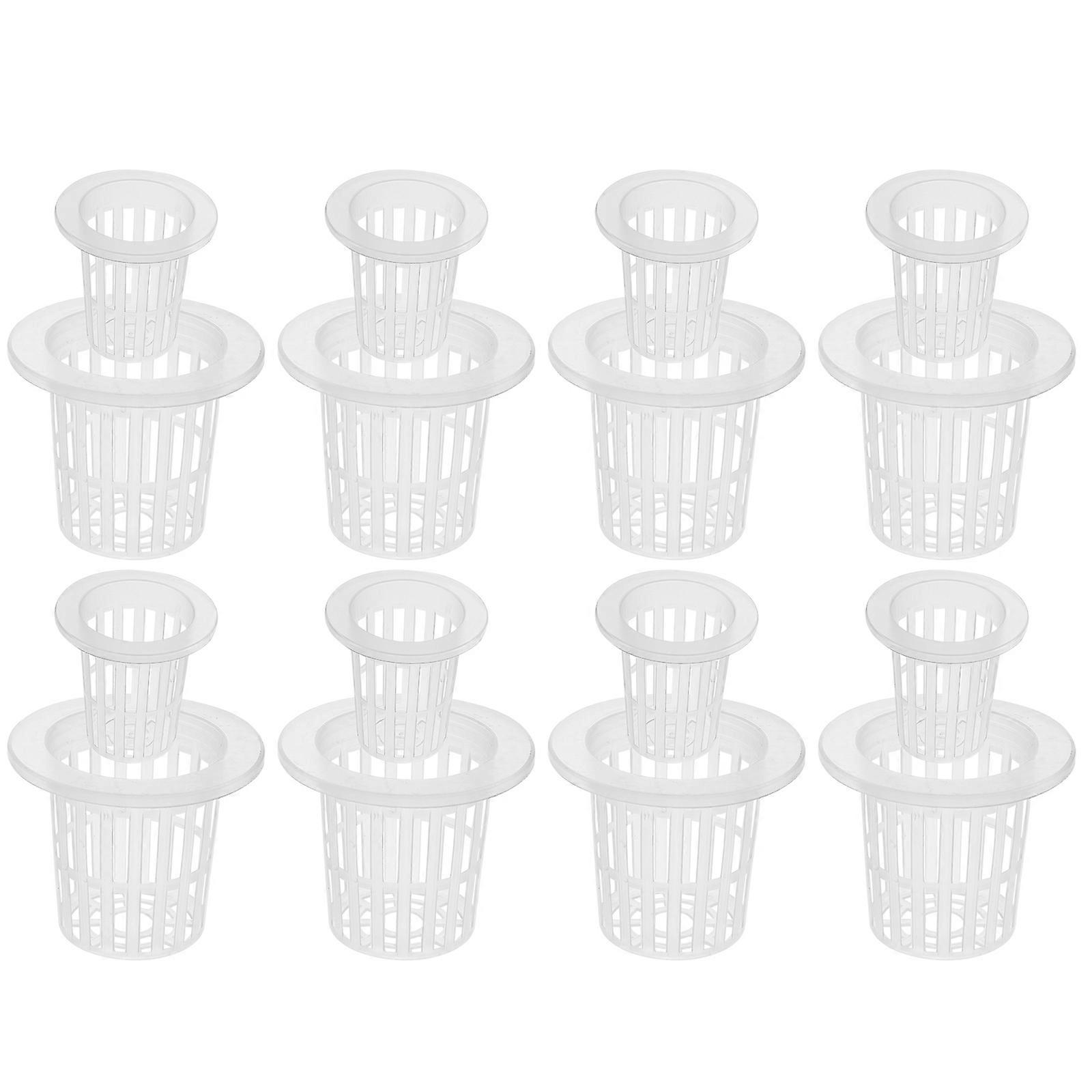 White Plastic Planting Baskets for Use with Root Control 60 Pcs