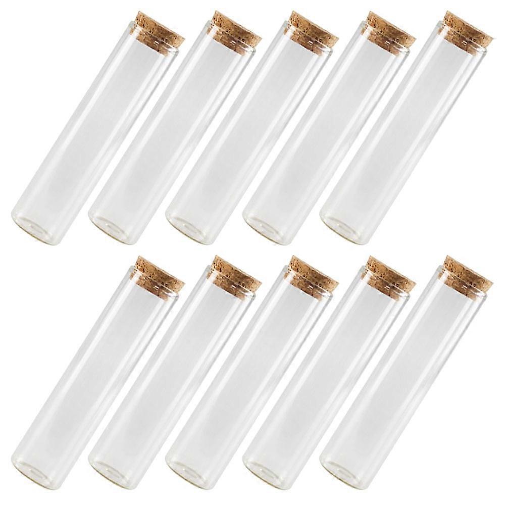 a well structured product description and key information you could use for the **"10pcs Glass Storage Bottles With Cork Lid Clear Airtight Candy