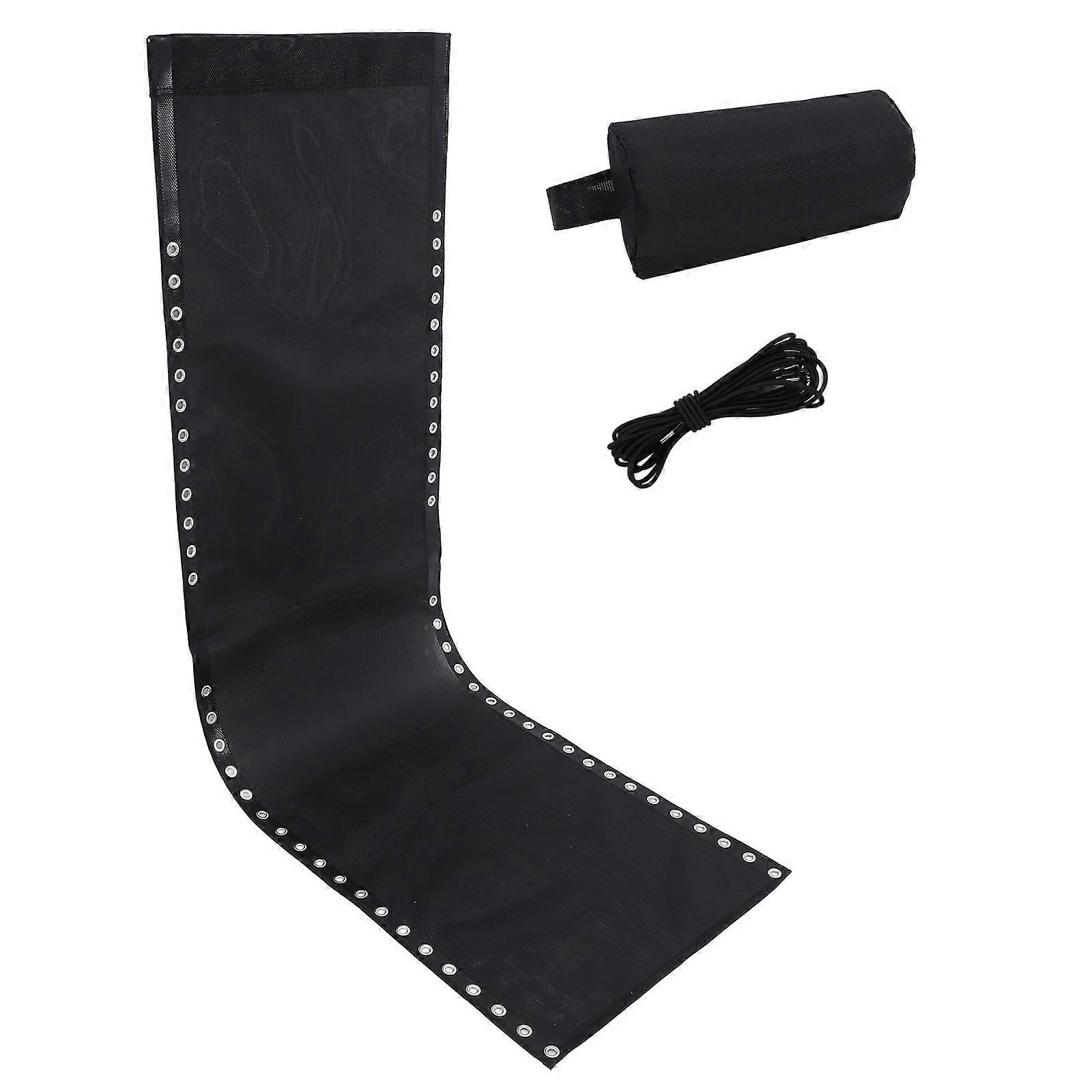 Chair Cloth Replacement For Outdoor Use Beach Accessory Black 1 Set Durable Material