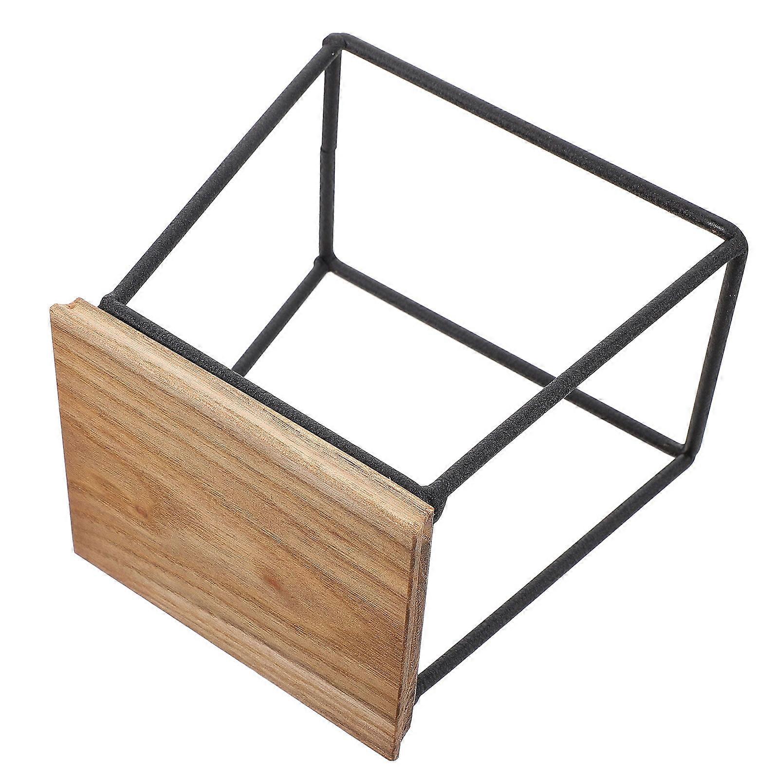 Retro Style Mini Display Shelf Storage Rack For Living Room Use With Solid Wood Material 1Pack