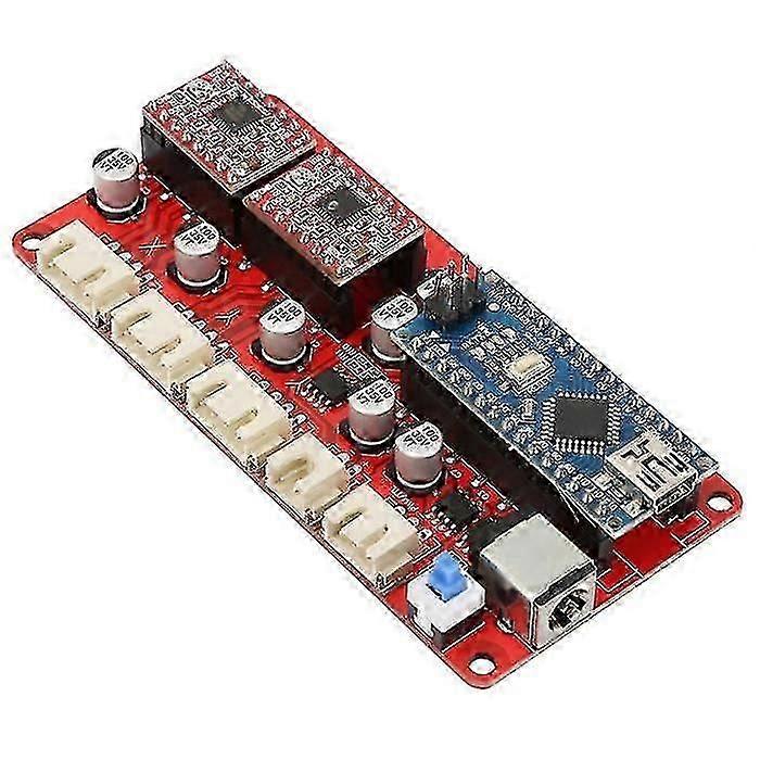 Control Board, Engraving Machine Motherboard Driver Controller Board with T Type Cable for Compatible Structures