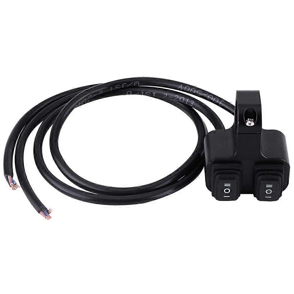CNC Aluminium Motorcycle Handlebar Headlight 3-Way Off Dual Switch Control for Most Motorcycles