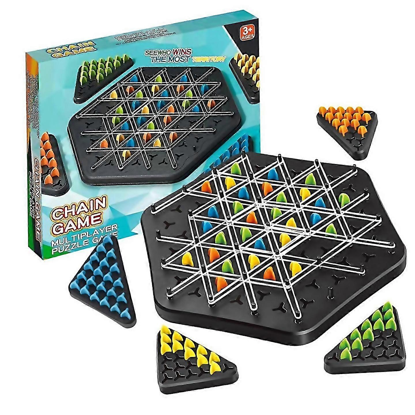 For chain triangle gamechain chess board puzzle