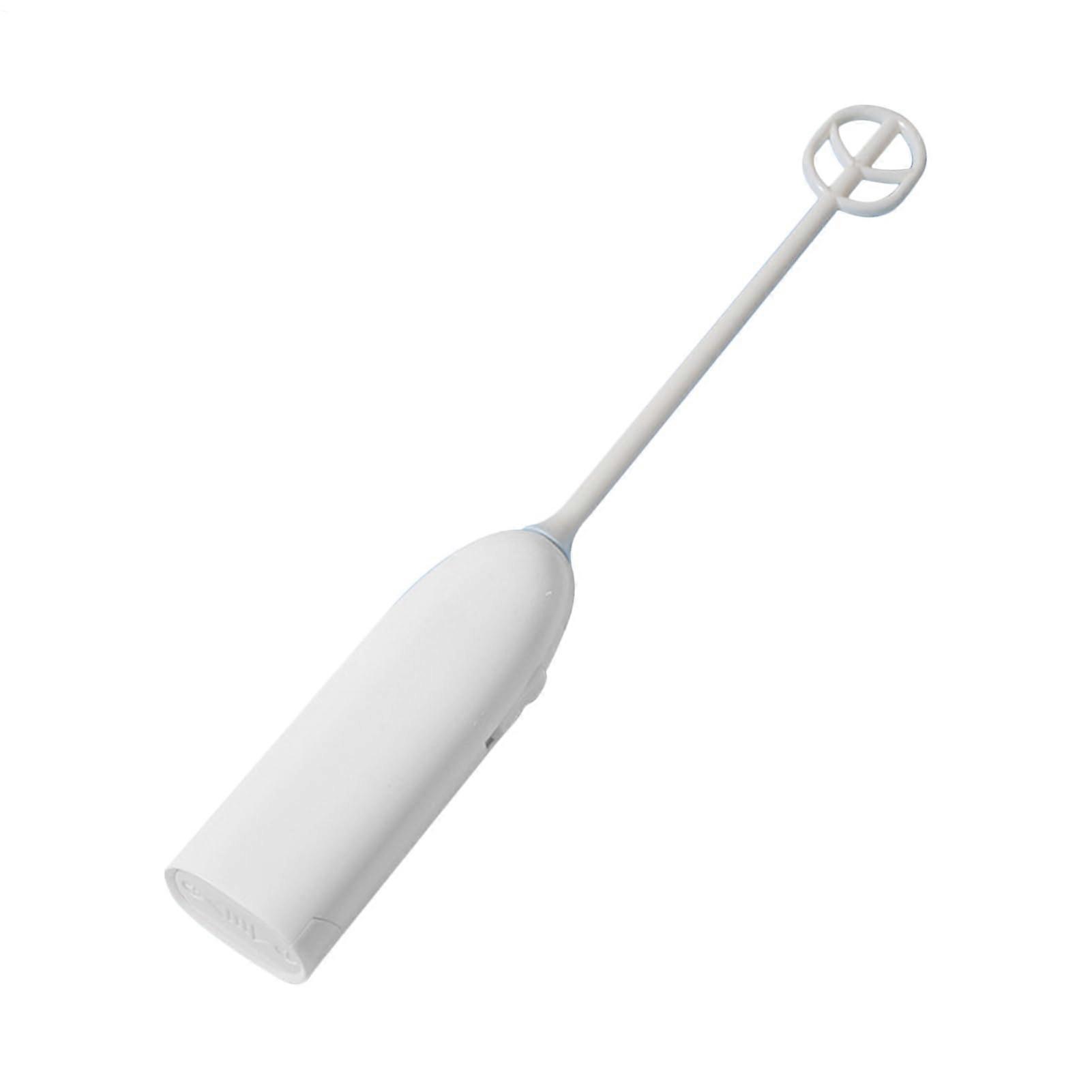 Portable Electric Formula Shopper - Baby Drink Whisk and Protein Frother, Battery Operated Mixer for Smoothies, Matcha, and Supplements, White