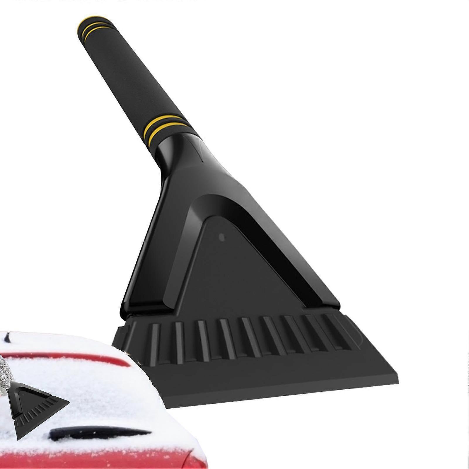 Car Shovel with Double Layer NonSlip Ergonomic Scraper Portable Winter Snow Removal Tool Black