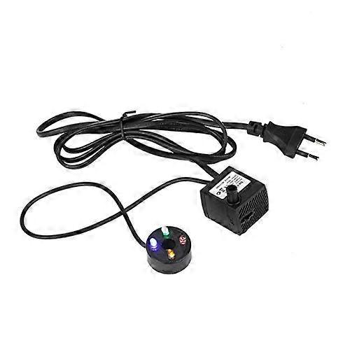 2 W Aquarium Submersible Water Pump with 4 Colourful LED Lights (1)