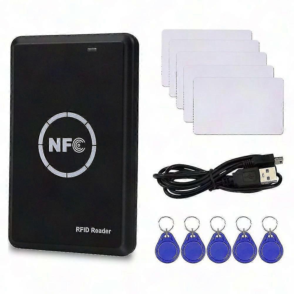 RFID NFC Copier Duplicator Key Fob Smart Card Reader Writer 13.56MHz Encrypted Programmer USB