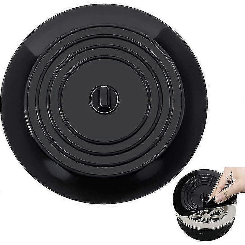 Inch Kitchen, Bath & Laundry Silicone Tub Plug Drain Plug (black)