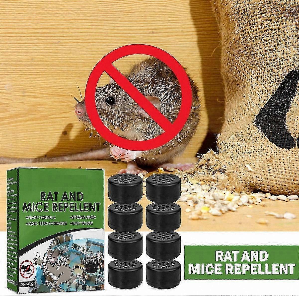 Peppermint Oil Pellets for Pet-Friendly Rodent Control, Indoor & Outdoor Use, Car Engine and Garage Protection Against Mice