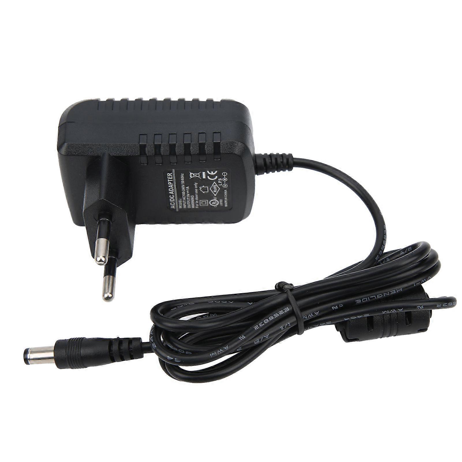 Effect Pedal Power Supply Adapter 9V 1A for Electric Guitar Organ Keyboard Amplifier 100240VEU Plug