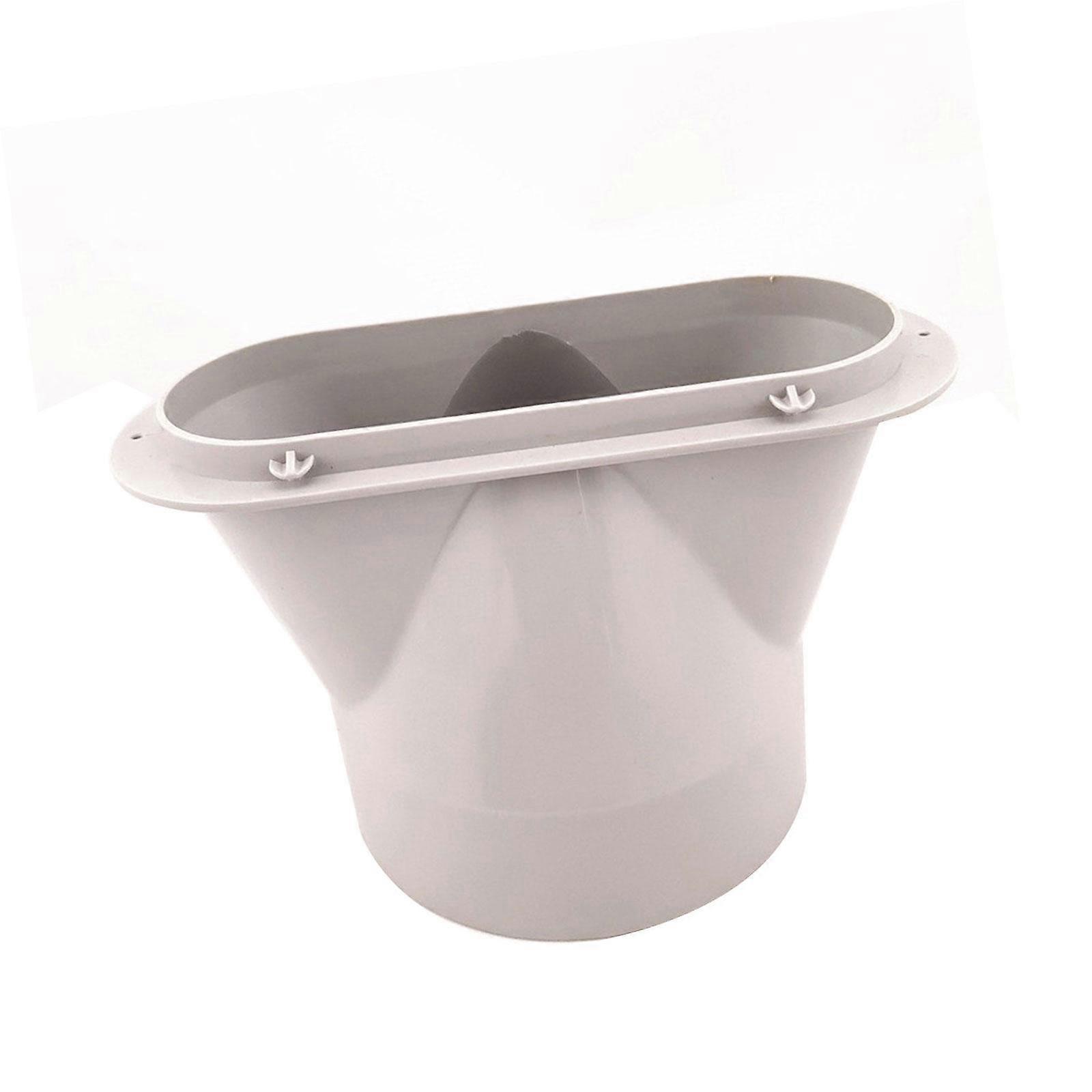 Air Conditioning Exhaust Pipe Flat Vent Hose Connector for Mobile Air Conditioning Units Heat Resistant ABS Texture Multicolor