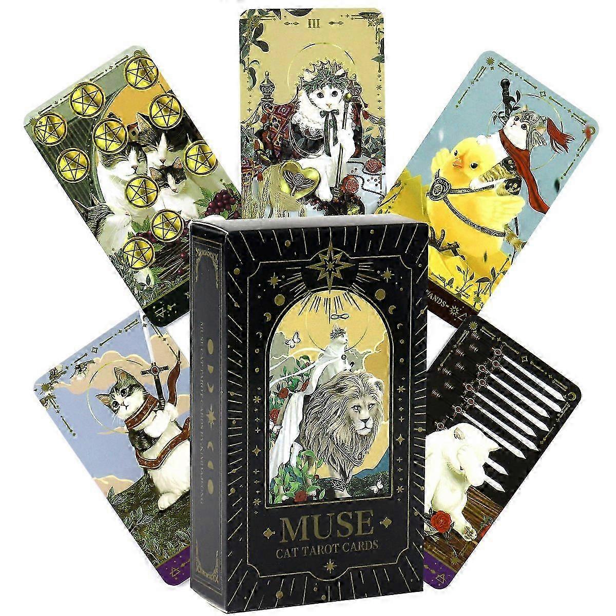 Muse Cat Tarot Deck - Cute Feline Tarot Cards for Beginners
