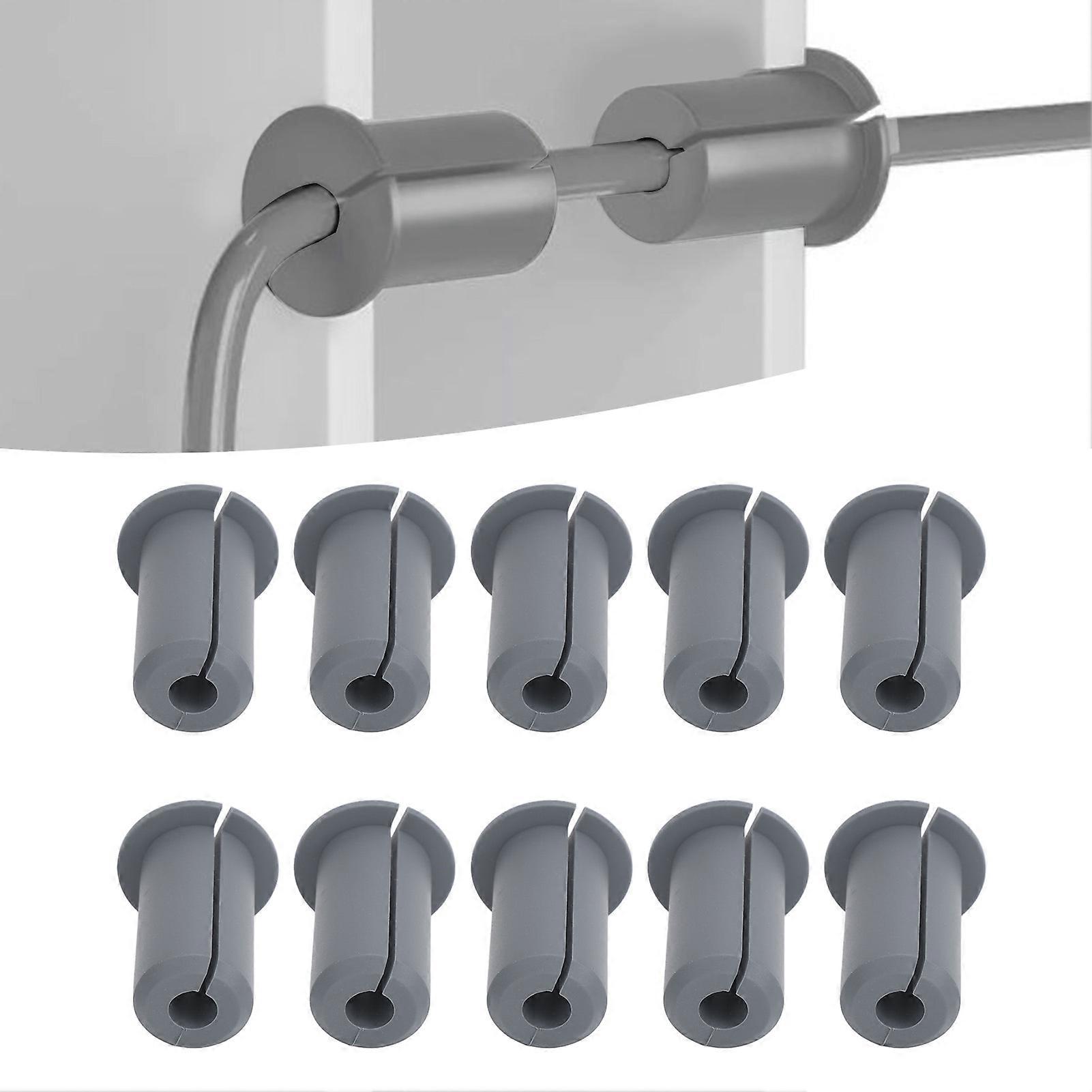 10pcs Silicone Cable Routing Kit 0.75in Diameter Grey Grommets