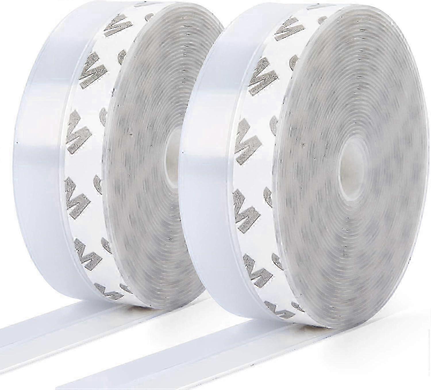 10m25mm 2er Pack Silikon-Dichtungsstreifen, selbstklebende Tür- und Fenster...