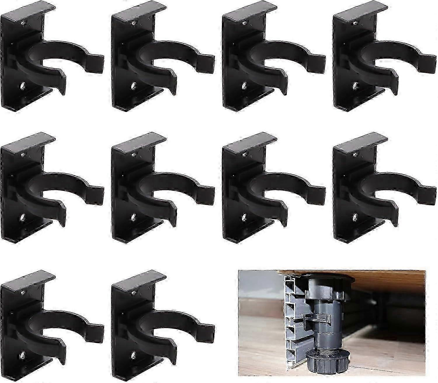 Kitchen skirting clips, 10-piece set, with suitable size and easy to install for cabinets