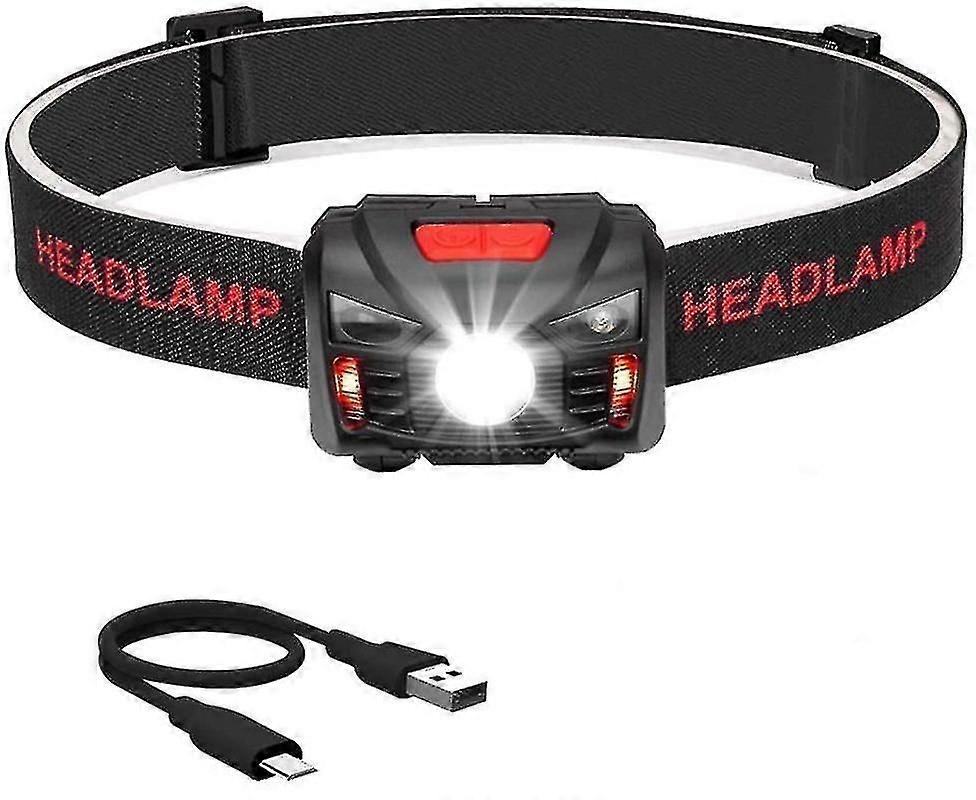 Usb Rechargeable Led Headlamp, Waterproof Lightweight Mini Headlamps