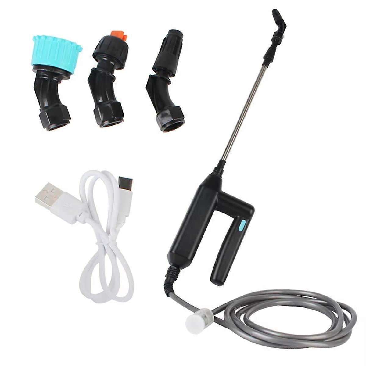 Rechargeable 7.4V 3 Meters Hose Electric Sprinkling Machine with 3 Mist Nozzles Battery Powered Atomizer Wand