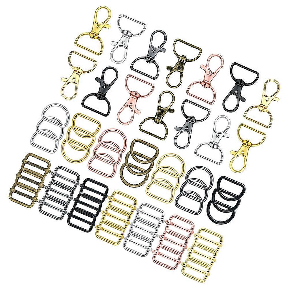 1 Set Keychain Hooks Key Chain Clips Swivel Snap Hooks for Bag DIY Key Jewelry Crafts