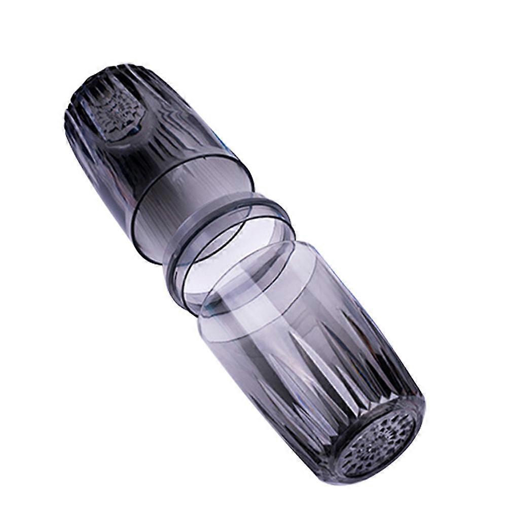 Portable Toothbrush Cup for Traveling Made of Durable Plastic Black Color Simple and Translucent Design 1Pc