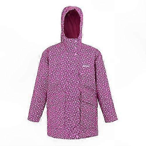 Kids Waterproof Jacket with Jasmine Flower Design and Swing Style for Children