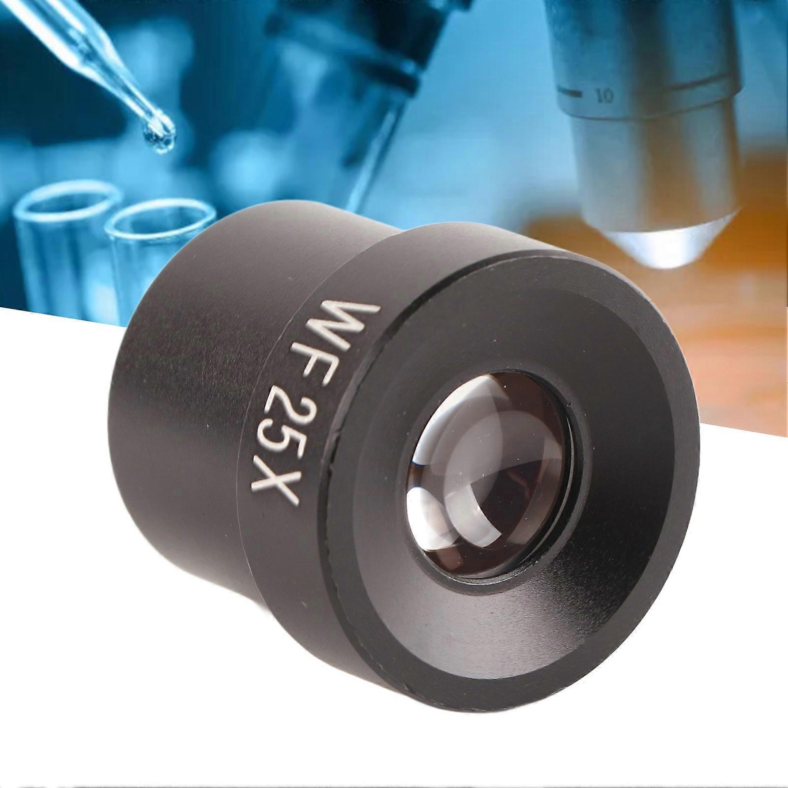 WF25X Wide Angle Microscope Lens 10mm Field of View 23mm OD