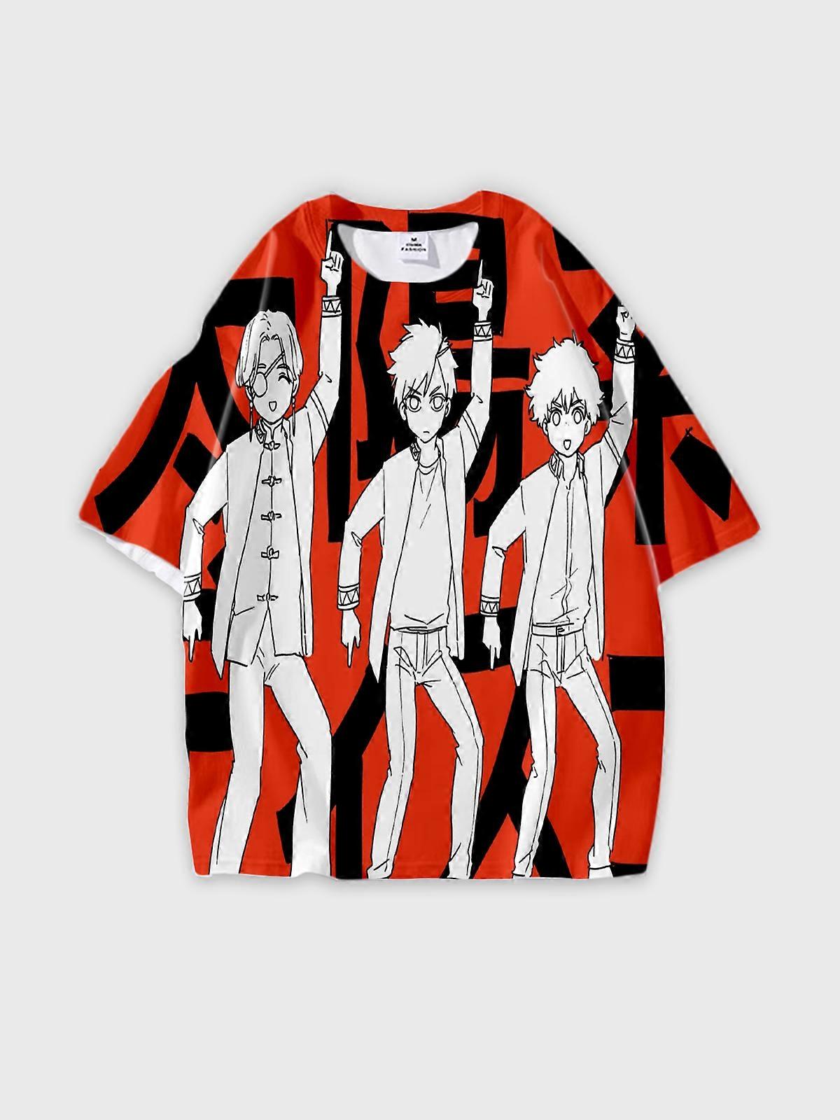 T-Shirt Short Sleeve Round Neck, Summer Casual Loose Graphic Tee, Unisex The WIND BREAKER W1250
