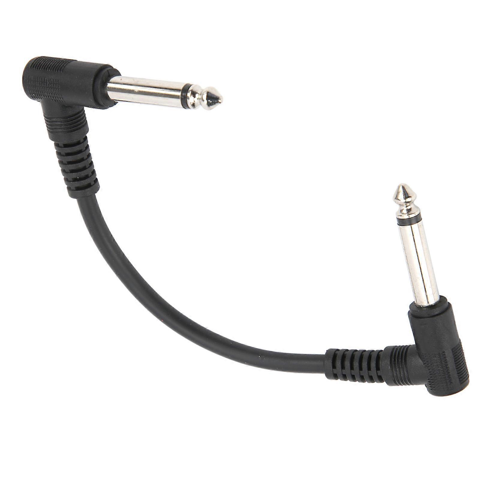 6in Guitar Effect Pedal Cable Patch, Nickel-plated, 150mm Length