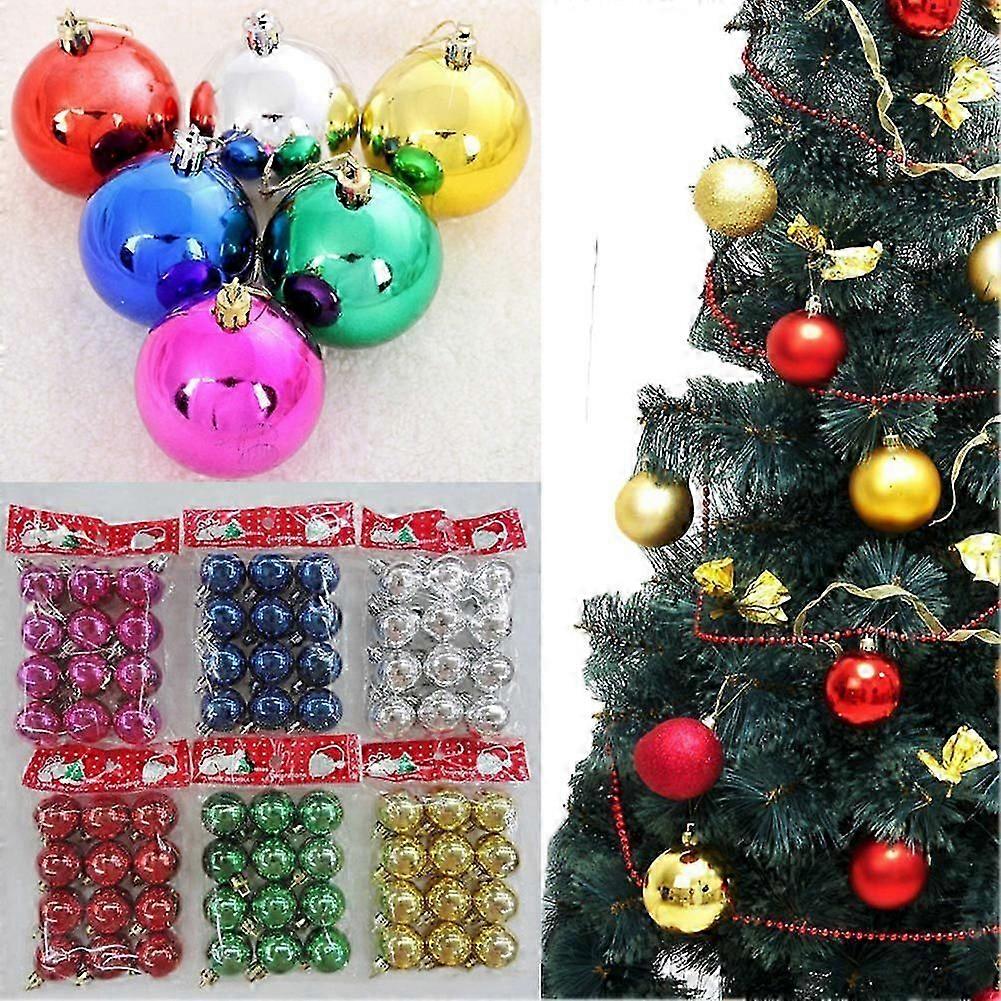 12Pcs Santa Christmas Tree Hanging Baubles Ball Pendant Home Xmas Party Spheres Ornament Festive Decoration