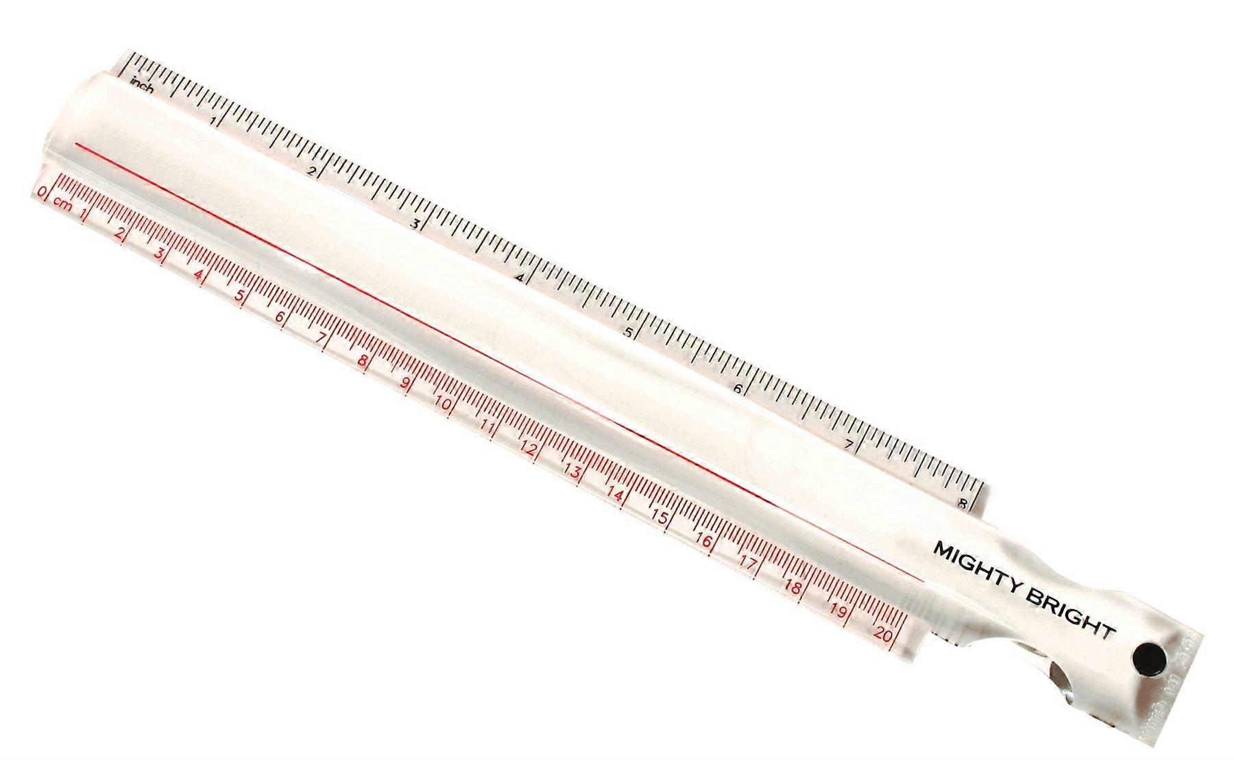 Mighty Bright 20cm Magnifier Ruler  Reading  Aid Low Vision