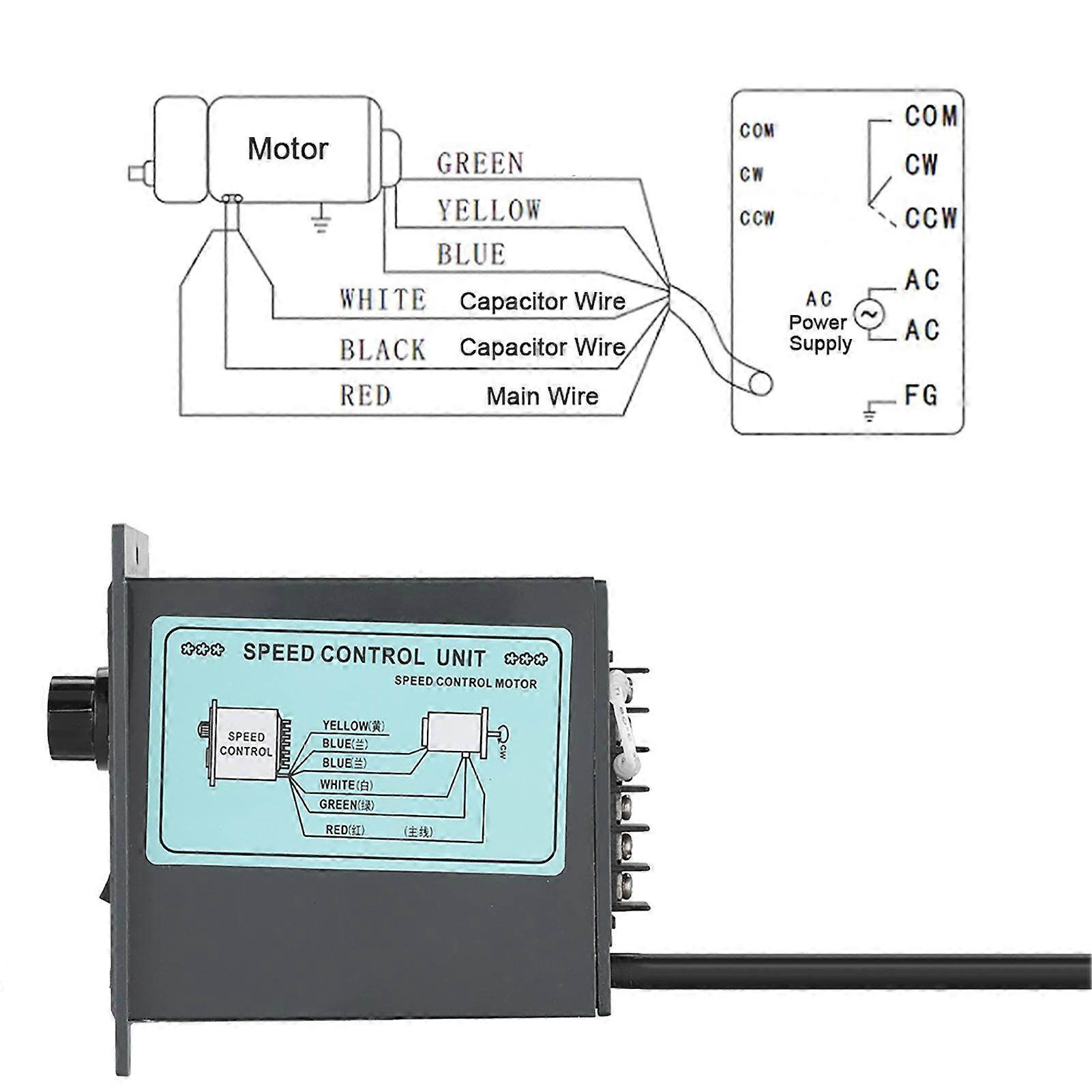 UX-52 Digital Motor Speed Controller 15-400W AC 220V 10x10cm