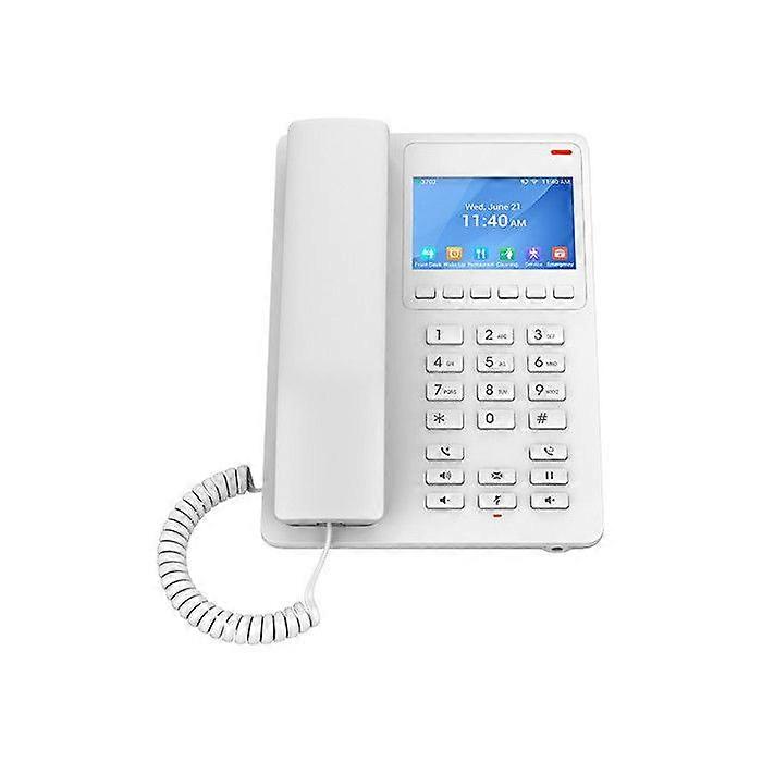 Grandstream GHP630 SIP Hotel Phone with Screen, White