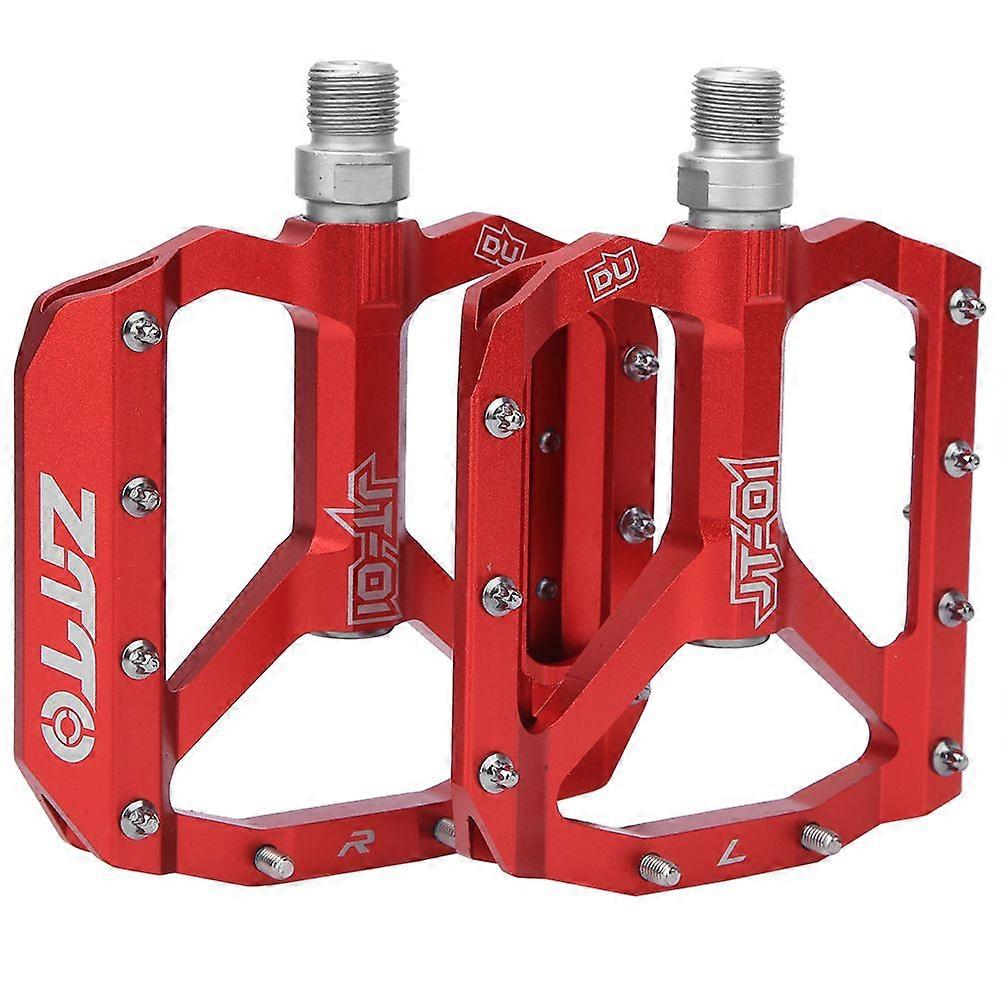 ZTTO Mountain Bike Pedals Aluminum Alloy Bicycle Bearing Foot Rest Cycling PartsRed
