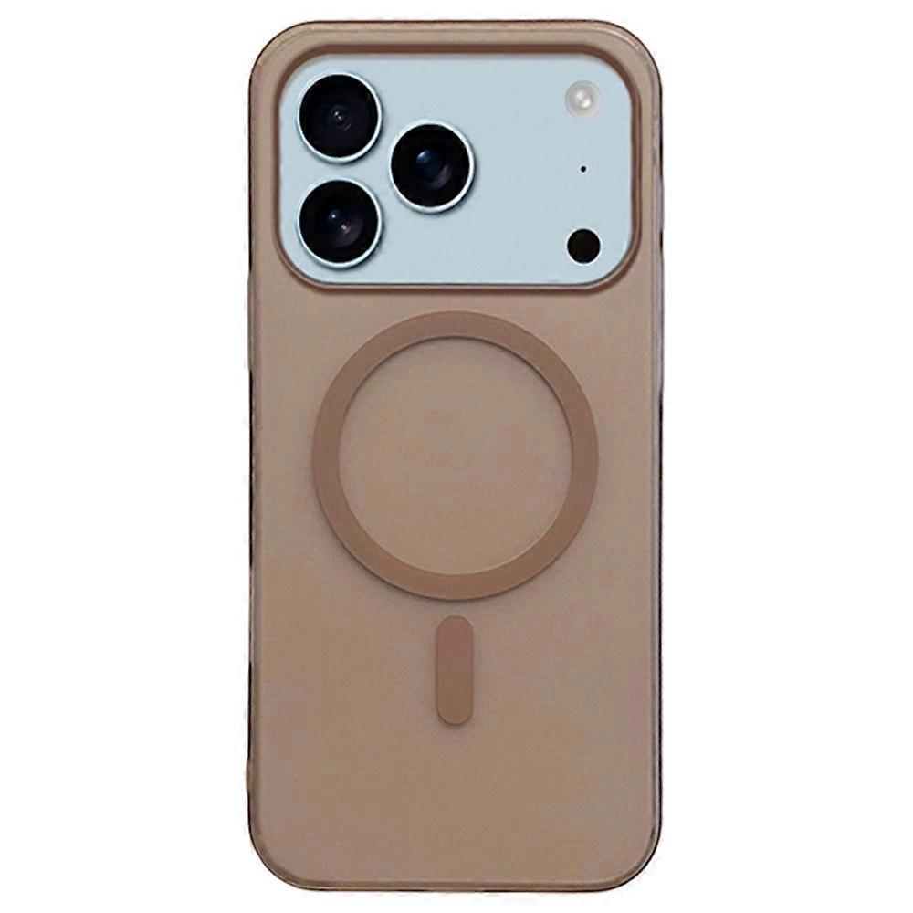 For iPhone 17 Pro Case Compatible with MagSafe Precise Cutouts Matte PC Phone Cover - Desert Gold