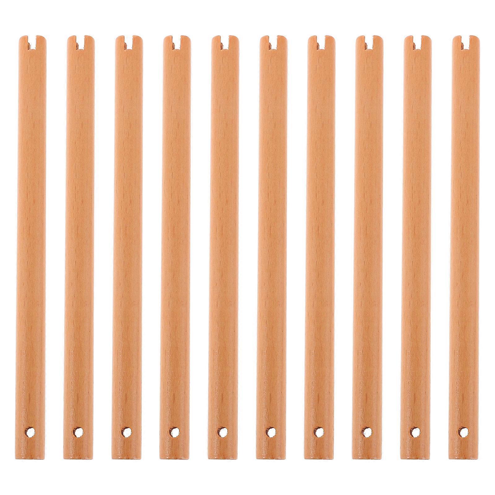DIY Round Fan Handle Wooden Material for 30Pcs Comfortable Craft Use