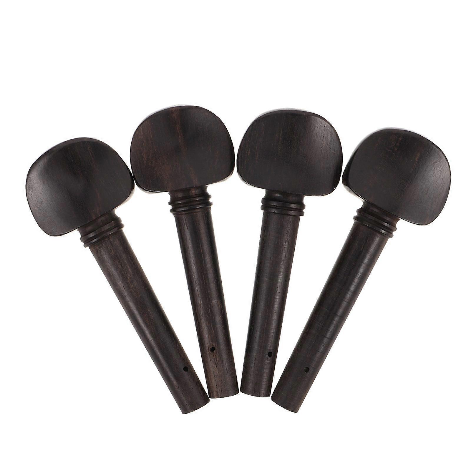 Black Violin Tuning Pegs Wood Replacement for Easy Adjustment 16Pcs