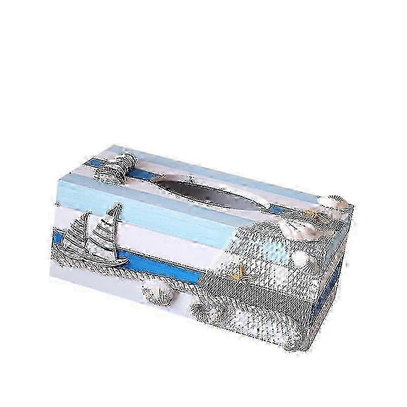 1 porte-serviettes en papier, boîte à mouchoirs en bois