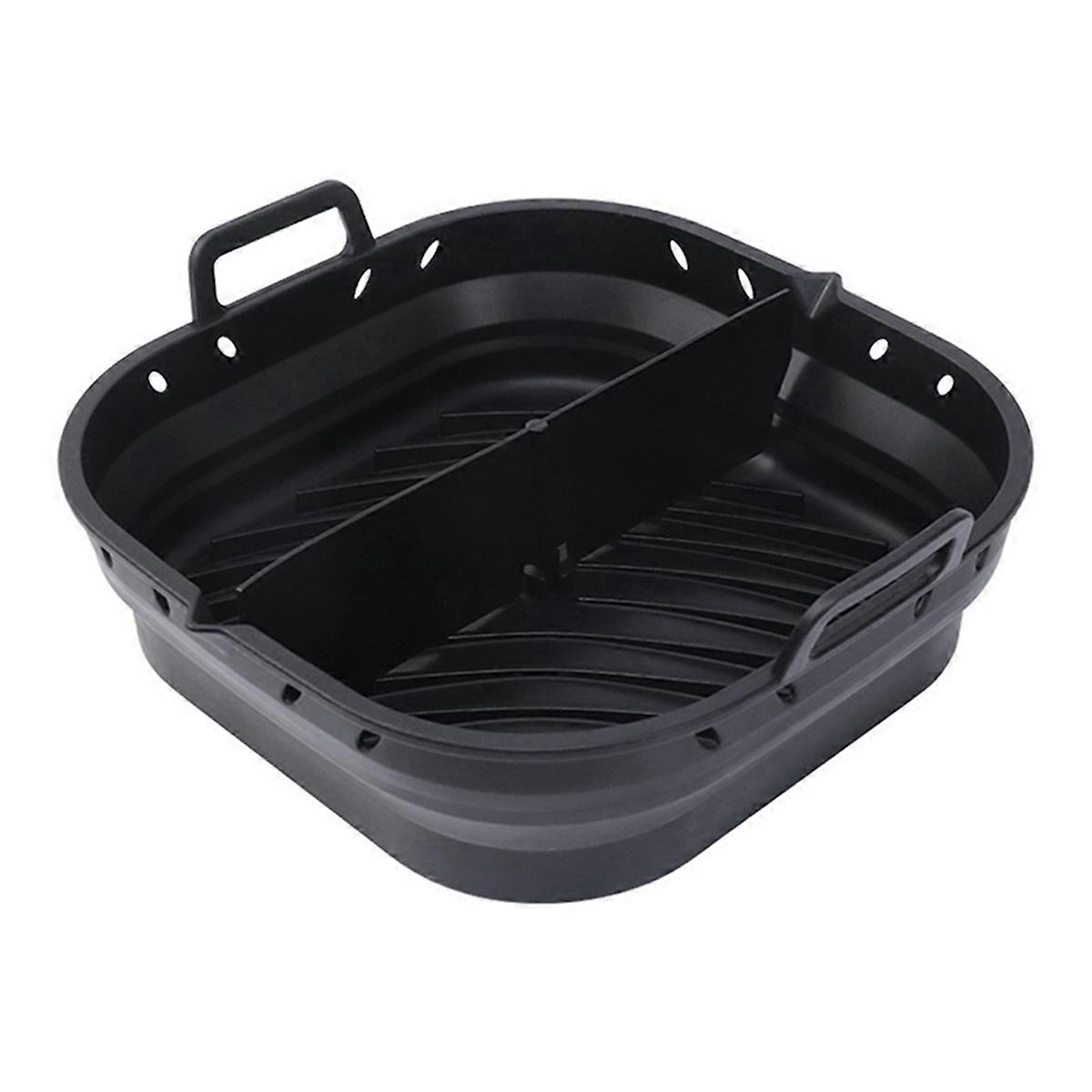 Foldable 8.5in Airfryer Tool Baking Mold black